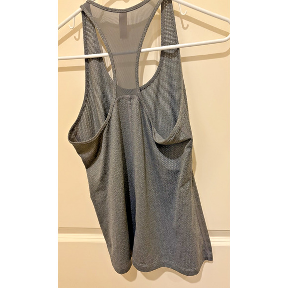 Under Armour Fitted HeatGear Racerback Tank Top - Size Small, Gray - Picture 4 of 5